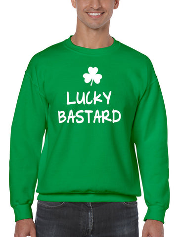 Men's Sweatshirt Lucky Bastard Shamrock St Patrick's Day Top