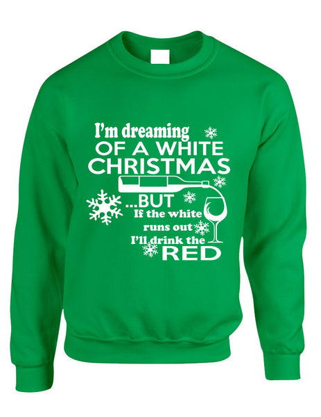 Adult Crewneck Drunk Christmas Alcohol Top Holiday Funny Top - ALLNTRENDSHOP - 2