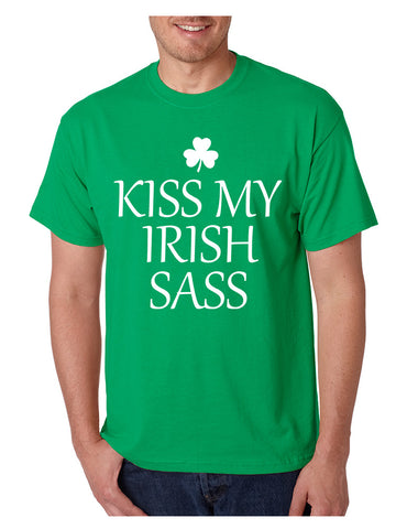 Men's T Shirt Kiss My Irish Sass St Patrick's Day Party Tee