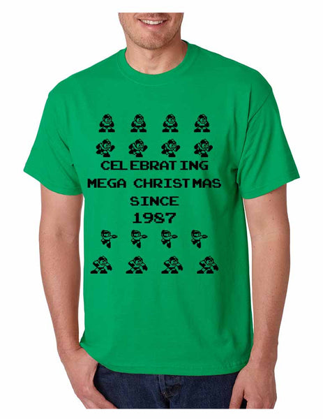Men's T Shirt Celebrating Mega Christmas Ugly Sweater Cool Gift - ALLNTRENDSHOP - 1