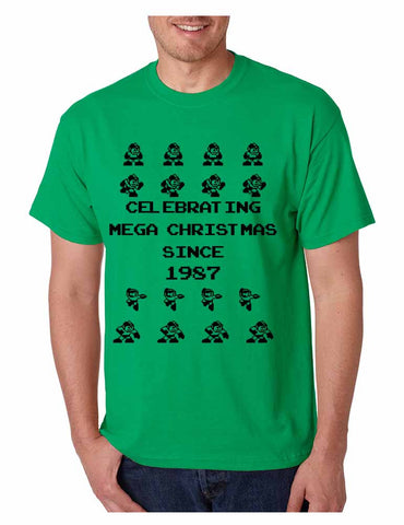 Men's T Shirt Celebrating Mega Christmas Ugly Sweater Cool Gift - ALLNTRENDSHOP - 1