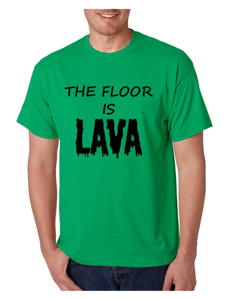 Men's T Shirt The Floor Is Lava Game Popular Hot Tee Funny Gym