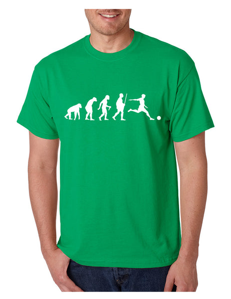 Men's T Shirt Soccer Evolution Funny Love Sport Shirt