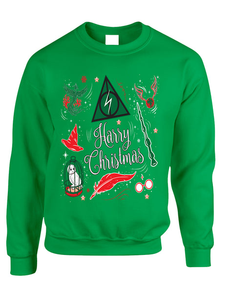 Adult Sweatshirt Harry Christmas Cute Holiday Ugly Xmas Sweater