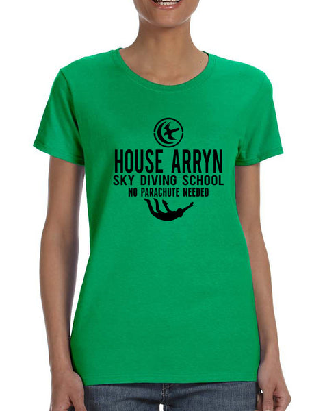 Women's T Shirt House Arryn Sky Diving School Trendy Tee