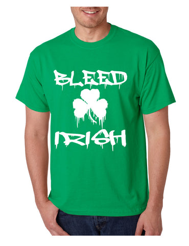 Men's T Shirt Bleed Irish St Patrick's Party Top Love Irish - ALLNTRENDSHOP - 1