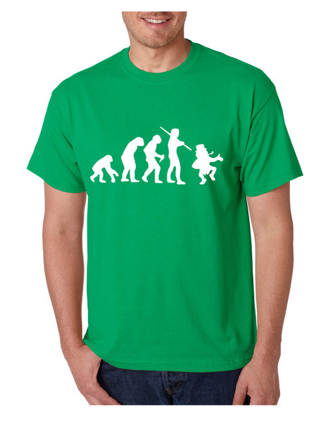 Men's T Shirt Irish Evolution Leprechaun St Patrick's Day Shirt - ALLNTRENDSHOP - 1