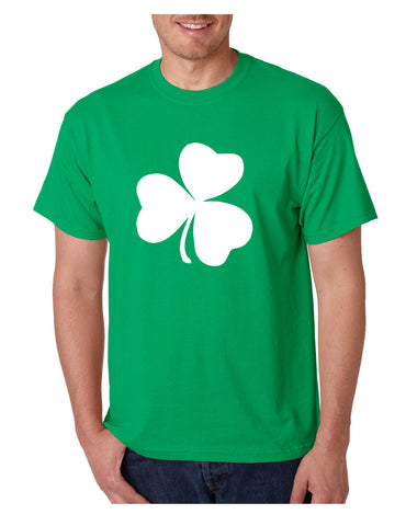 Men's T Shirt White Shamrock Graphic St Patrick's Day Party Tee - ALLNTRENDSHOP - 1