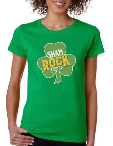 Women's T Shirt Shamrock Fest St Patrick's Day Party Shirt