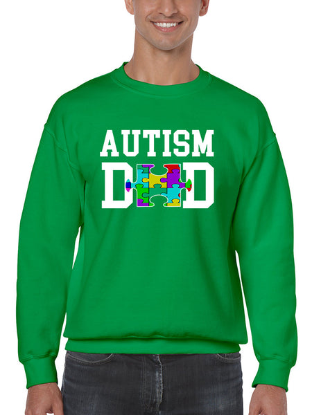 Men's Sweatshirt Autism Dad Proud Autistic Awareness Top