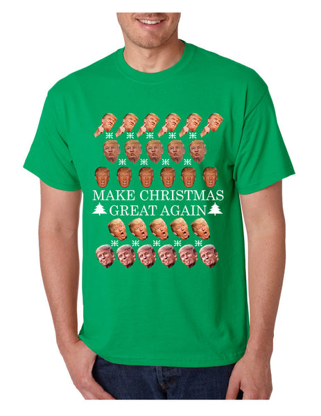 Men's T Shirt Make Christmas Great Again Trump Shirt Xmas Gift - ALLNTRENDSHOP - 2