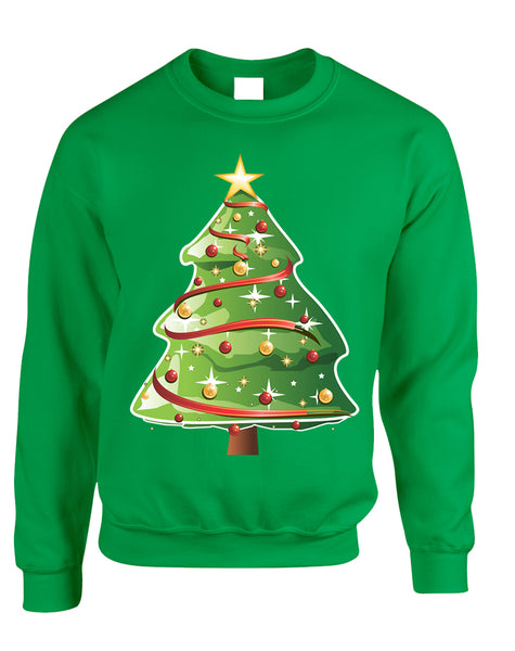 Adult Sweatshirt Christmas Tree Cool Ugly Xmas Trendy Present