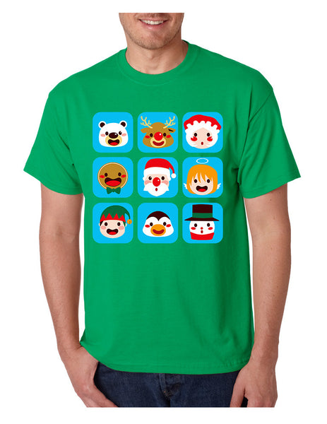 Men's T Shirt Christmas Icons Cool Ugly Xmas Symbols Shirt - ALLNTRENDSHOP - 3