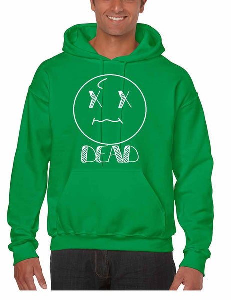 Men's Hoodie Sweatshirt Dead Face Cool Funny Humor Top