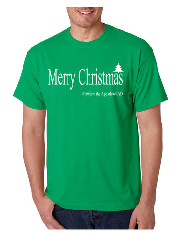 Men's T Shirt Matthew The Apostle Merry Christmas Tee Holiday