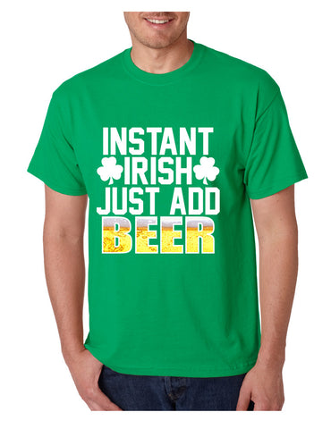 Men's T Shirt Instant Irish Add Beer St Patrick's Day Shirt - ALLNTRENDSHOP - 1