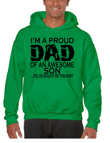 Men's Hoodie I'm A Proud Dad Of An Awesome Son Humor Top