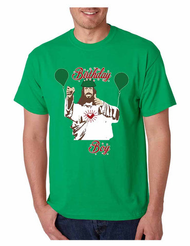 Men's T Shirt Birthday Boy Jesus Ugly Christmas Sweater Xmas