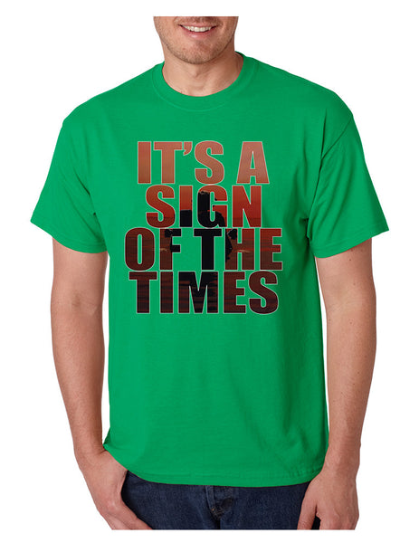 Men's T Shirt It's A Sign Of The Times Styles Shirt Popular Top