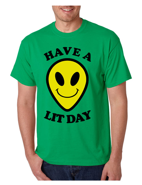 Men's T Shirt Have A Lit Day Funny Tee Humor Shirt Cool Top