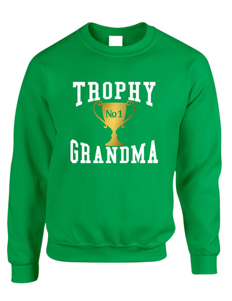 Adult Sweatshirt Trophy Grandma Cool Xmas Love Family Gift Top - ALLNTRENDSHOP - 4