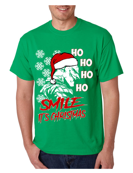 Men's T Shirt Christmas Joker Smile Its Christmas Ugly Holiday Tee