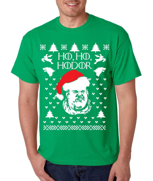 Men's T Shirt Ho Ho Hodor Ugly Christmas Sweater Hodor Holiday - ALLNTRENDSHOP - 2