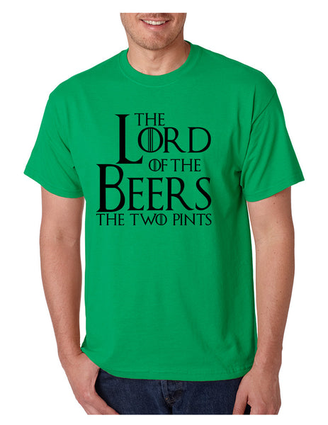 Men's T Shirt The Lord Of The Beers Two Pints Funny T Shirt