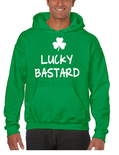 Men's Hoodie Lucky Bastard Shamrock St Patrick's Day Top