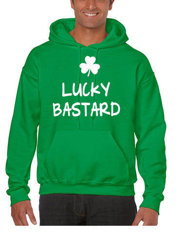Men's Hoodie Lucky Bastard Shamrock St Patrick's Day Top