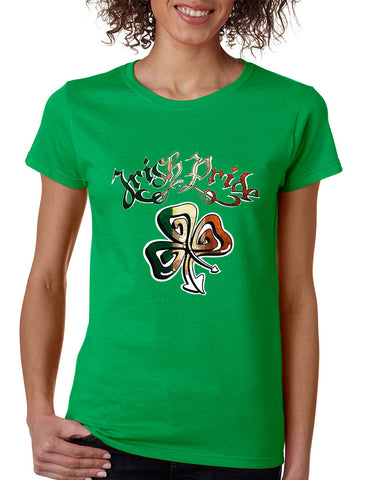 Women's T Shirt Irish Pride Shamrock St Patrick's Day Shirt