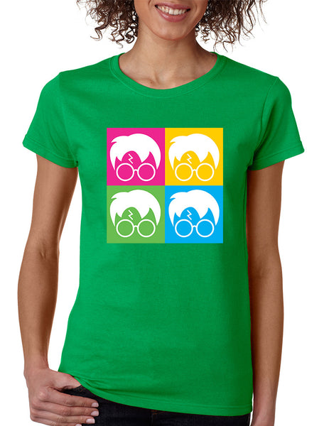 Women's T Shirt 4 Faces Harry Glasses Scar Cool Popular Shirt - ALLNTRENDSHOP - 4
