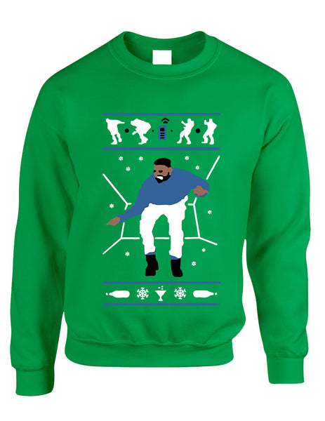 Adult Sweatshirt Hotline Bling Blue Ugly Xmas Gift Holiday Hotline Top - ALLNTRENDSHOP - 3