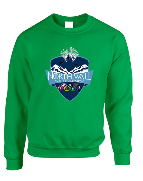 Adult Sweatshirt North Wall Winter Olympics Popular Cool