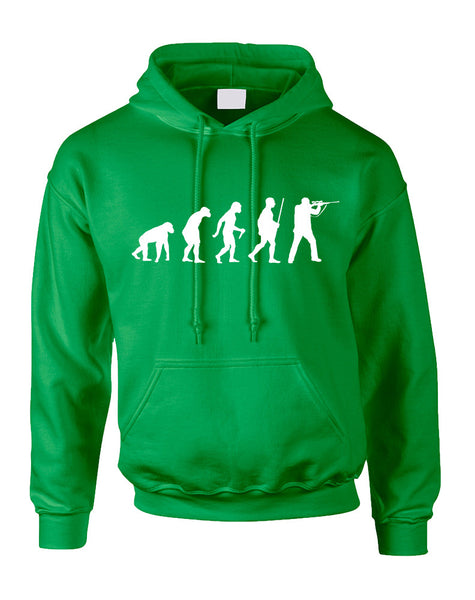 Adult Hoodie Hunting Evolution Funny Hunting Sweatshirt