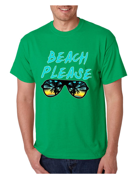 Men's T Shirt Beach Please Love Summer Vacation Beachwear