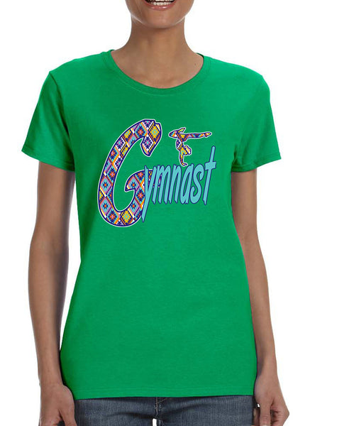 Women's T Shirt Gymnast Aztec Love Gymnastic Top Sport Gym