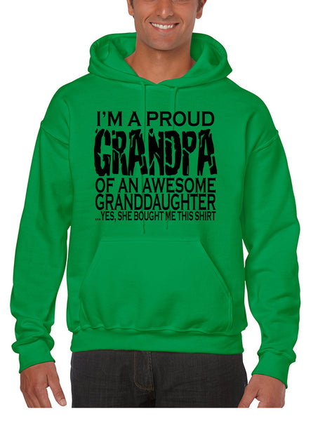 Men's Hoodie I'm A Proud Grandpa Granddaughter Funny Love Gift