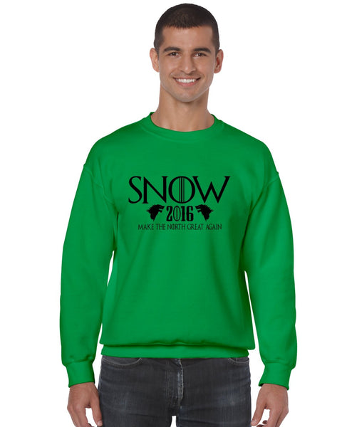 Snow 2016 Make The North Great Again men sweatshirt - ALLNTRENDSHOP - 5