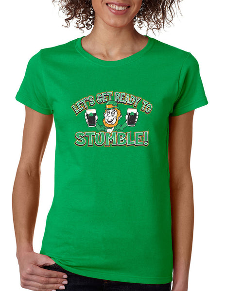 let`s get ready to stumble St patrick women t-shirt - ALLNTRENDSHOP - 4