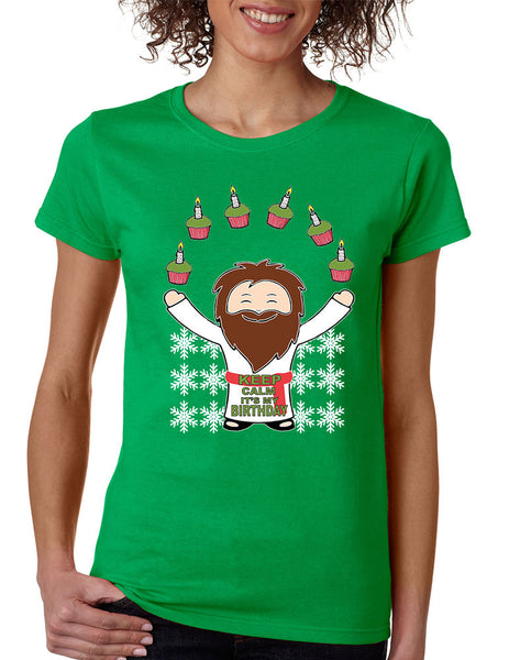 happy birthday Jesus women's T-shirt - ALLNTRENDSHOP