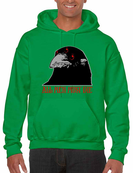 Three-eyed Crow All men must die men hooded sweatshirt - ALLNTRENDSHOP - 4