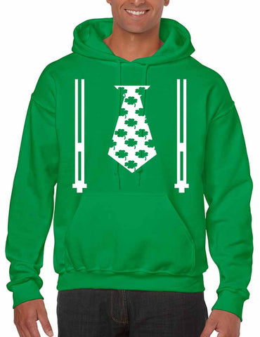 Irish shamrock tie Men hoodie saint patricks day - ALLNTRENDSHOP - 1