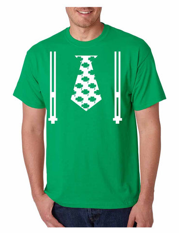 Irish shamrock tie Men t-shirt saint patricks day - ALLNTRENDSHOP - 1