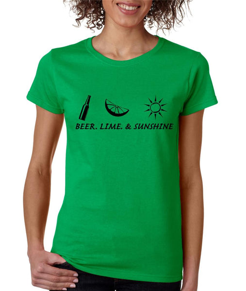 Beer lime and sunshine womens t-shirt - ALLNTRENDSHOP