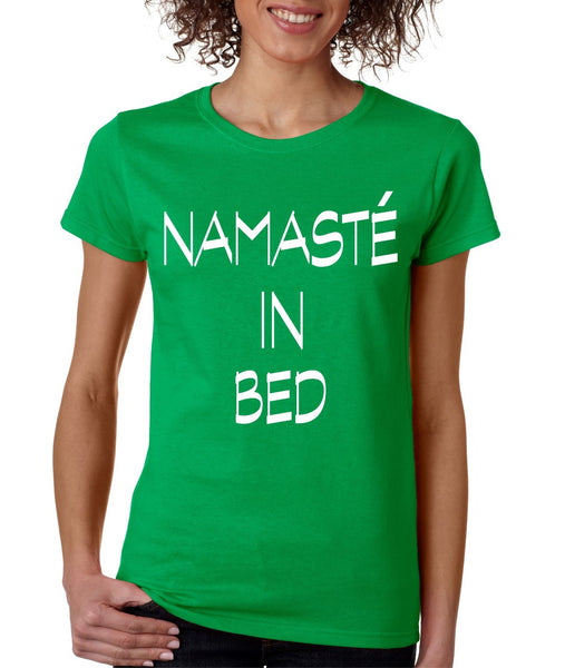 Namaste in bed womens t-shirt - ALLNTRENDSHOP - 4