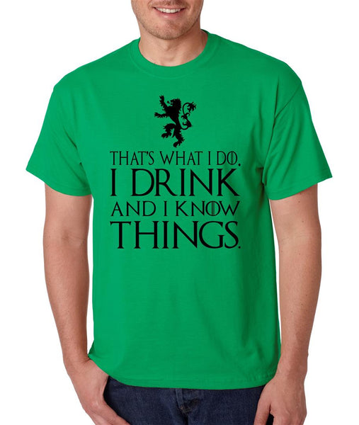 That What I Do I Drink And I Know Things mens t-shirt - ALLNTRENDSHOP - 3