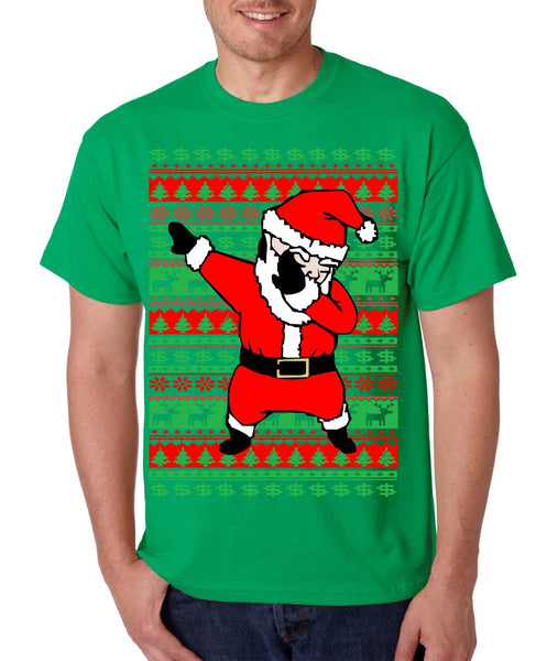 Dabbing santa ugly christmas sweater men T-shirt - ALLNTRENDSHOP