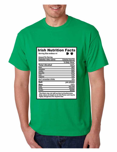 Irish nutrition facts St patrick men t-shirt - ALLNTRENDSHOP - 2
