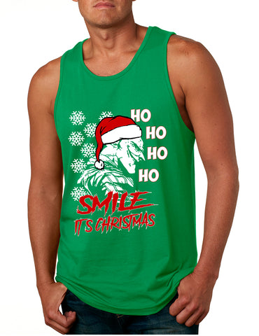 Men's Tank Top Christmas Joker Smile Its Christmas Ugly Trendy
